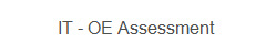  IT - OE Assessment