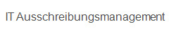IT Ausschreibungsmanagement